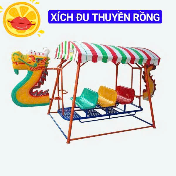 XĐTR XÍCH ĐU THUYỀN RỒNG CÓ MÁI CHE - Ảnh 1