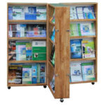 KỆ SÁCH DI ĐỘNG 4 MẶT XẾP