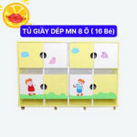 TỦ GIÀY DÉP MẦM NON 8 Ô (16 BÉ)