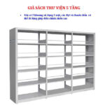 GIÁ SÁCH THƯ VIỆN 5 TẦNG, 3 KHOANG