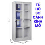 TỦ HỒ SƠ 2 CÁNH KÍNH