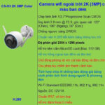 Camera WiFi thông minh ngoài trời EZVIZ CS-H3 2K (3MP)