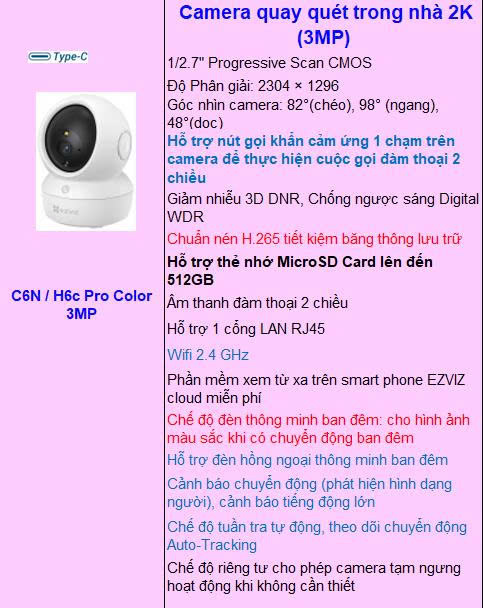 z7483732644210_3bd572a4d202435091c1a3e8f7b78531 Camera WiFi quay quét EZVIZ C6N/H6c Pro 2K 3MP - Ảnh 1