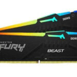 RAM Kingston FURY Beast RGB 64GB (2x32GB) DDR5 5600Mhz (KF556C40BBAK2-64)