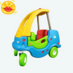 Xe Ô Tô Chòi Chân Có Mái Che Bé Chơi Cứu Hỏa