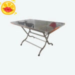 Bàn chữ nhật inox