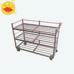 Xe Đẩy Song Inox 3 Tầng