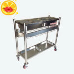 Xe Đẩy Úp Ly Bàn Chải Kem Khăn Cho Trường Mầm Non