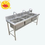 Bồn Rửa Thực Phẩm 3 Ngăn Inox