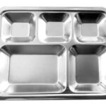 Khay inox 5 ngăn | KT: 35 x 27 x 3cm