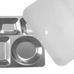 Khay inox 5 ngăn | KT: 35.5 x 27.5 x2.5cm