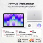 Laptop Apple MacBook Neo 13 inch A18 Pro Silver 6CPU/5GPU/8GB/512GB SSD Touch ID - MHFC4SA/A